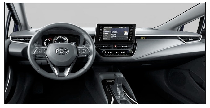 toyota corolla hybrid interni