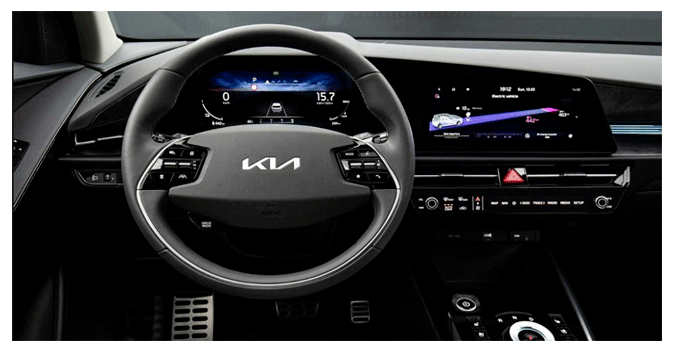 kia niro hybrid interni