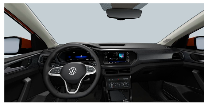 volkswagen t cross interni