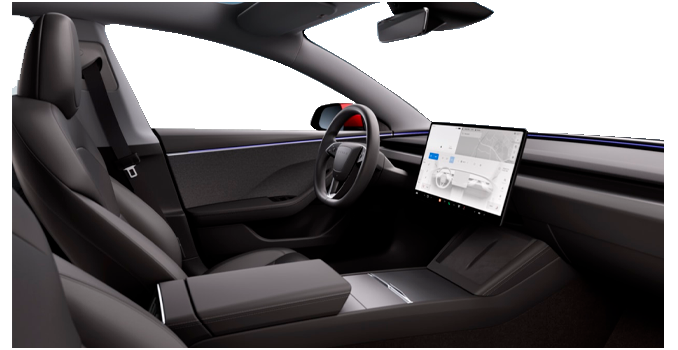 tesla model 3 interni