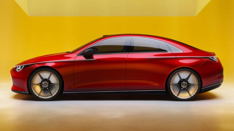 mercedes cla elettrica laterale
