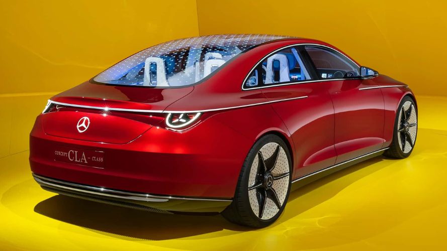 mercedes cla elettrica retro