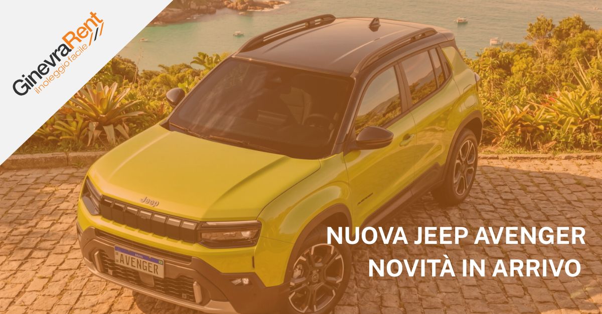 nuova jeep avenger restyling 2026