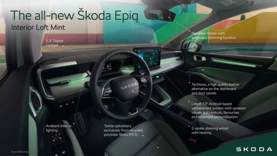 nuova skoda epiq interni